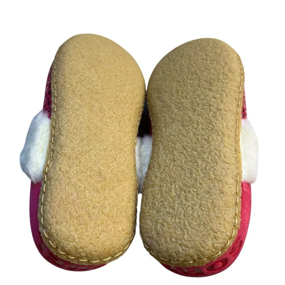 Sorel NEW Youth Nakiska Slide II Cactus Pink/White Fuzzy Slipper Youth 3, 4, 5